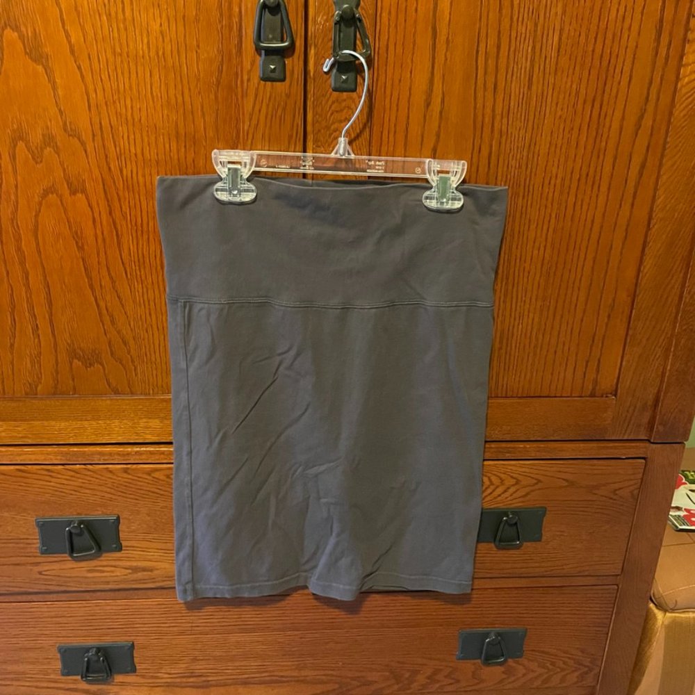 Aerie Grey Stretch Pencil Skirt